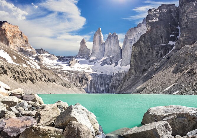 Spend time taking in the striking landscapes of Torres del Paine