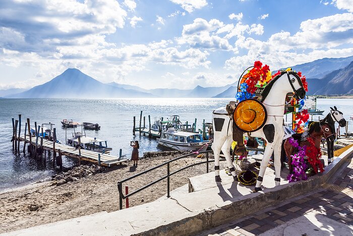 Views across Lake Atitlán