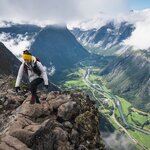 Hike the narrow ridge of the Romsdalseggen trail for epic vistas