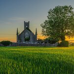 Explore County Kildare and see idyllic sights like the old ruins of Ballinafagh Church