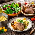 A traditional Slovene meal