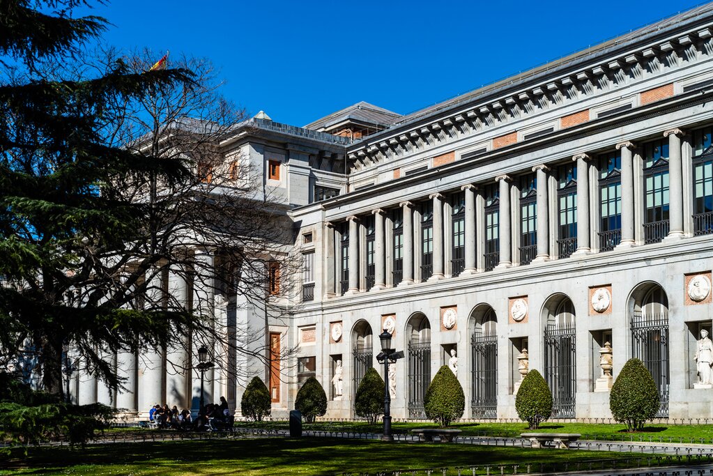 Entrance to Madrid's impressive El Prado museum