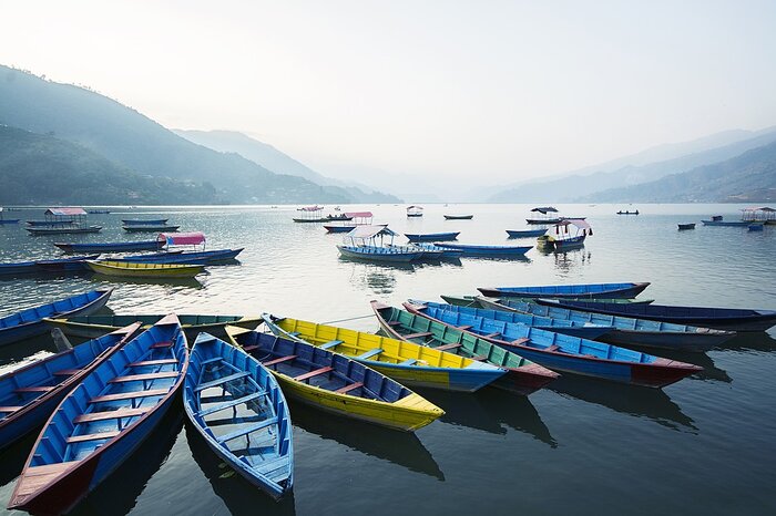 In Pokhara - Peace Pagoda, Waterfall and Caves