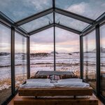 Your luxury Icelandic acommodations range from glass cabins to 5-star spa resorts (photo courtesy of Panorama Glass Lodges)