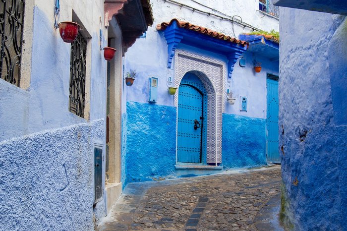 Blue houses in Chefchaouen (Photo courtesy of Pixabay)
