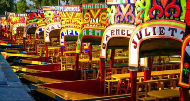 Colorful Trajineras