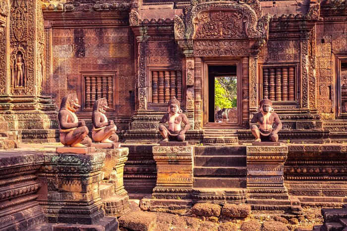Banteay Srei Red Sandstone Temple, Cambodia