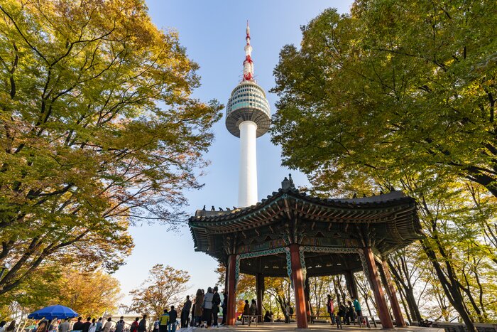 Kick off the trip at one of Seoul's most popular K-drama film sites, the N Seoul Tower