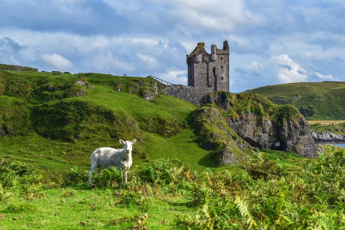 Scotland's 16th-century Gylen Castle overlooks the Firth of Lorn from the southern tip of the Isle of Kerrera