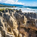 See Hokitika's famous Pancake Rocks on the west coast of New Zealand