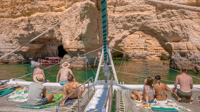 Catamaran Boat to Benagil Cave & Carvoeiro Beach