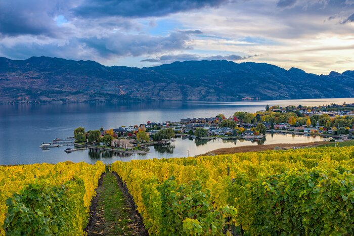 Sample local varietals at one of Kelowna's top wineries overlooking Okanagan Lake