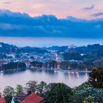 Views across the Sri Lankan city of Kandy 