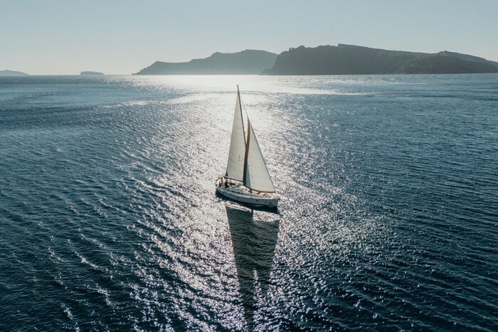 Santorini Semi-private Morning Sailing Adventure to Volcano Cruise