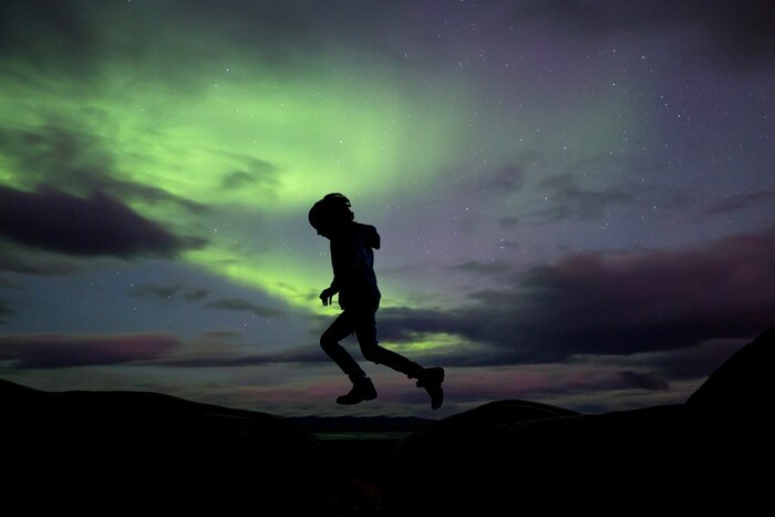 The northern lights over Iceland