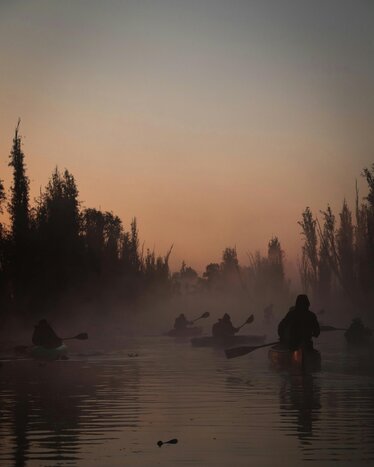 Kayak tour in the canals of Xochimilco (Sunrise or Sunset)