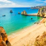 The Algarve's golden beaches near Lagos 