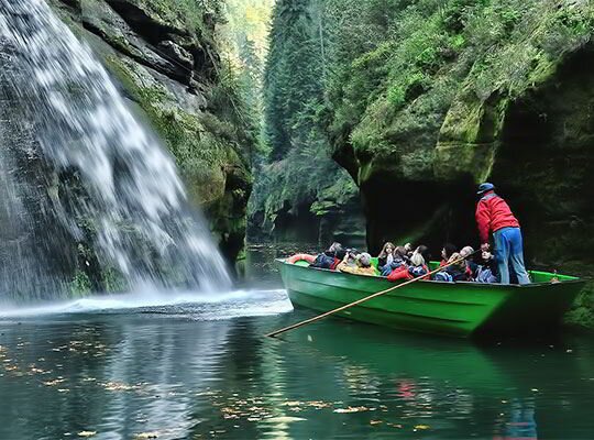 Scenic Bastei bridge with Boat Trip Day Tour