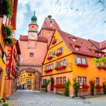 Stroll through the charming cobbled streets and historic architecture of Rothenburg ob der Tauber