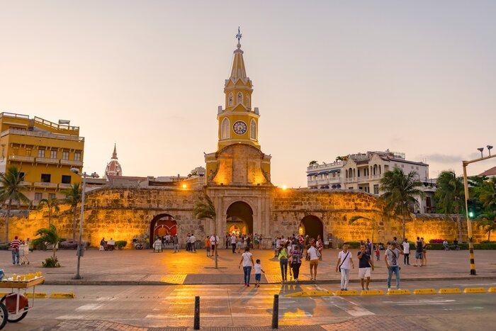 Spend quality time in Cartagena's historic Old Town overlooking the Caribbean Sea