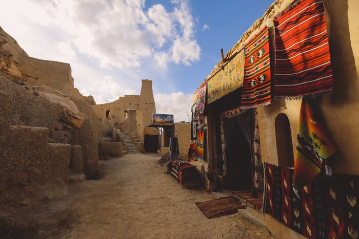 Take a trip out to the Siwa Oasis to explore ancient mudbrick fortresses and desert pools