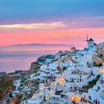 A classic view of Santorini