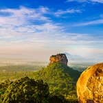 Sunrise views over Sigiriya from Pidurangala
