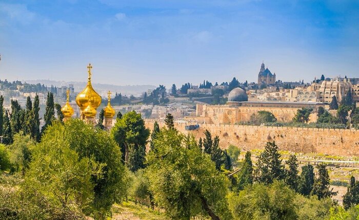 Views over Jerusalem from the Mount of Olives