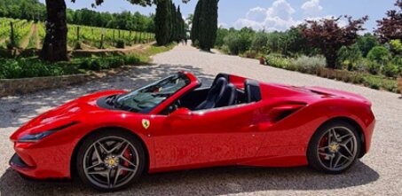 Ferrari rental car for a day