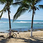 Bicycle by the beach in Puerto Viejo