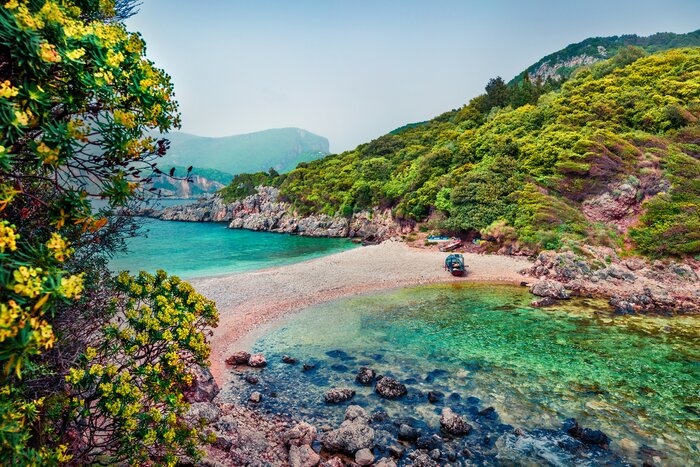 Enjoy the peace at Corfu's Limni Beach ahead of the impending summer crowds