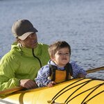 Discover Patagonia's rugged beauty with the kids from the vantage of a kayak