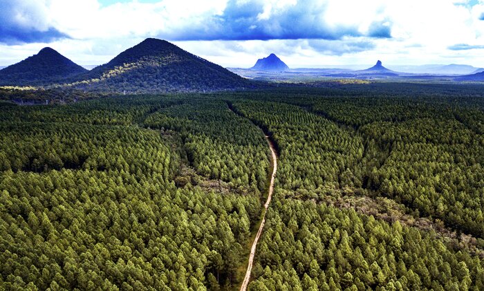 Visit Queensland's unusually-shaped Glass House Mountains