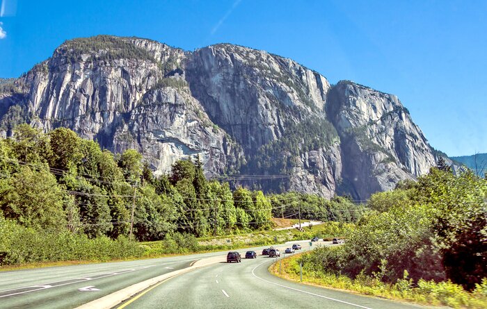Drive along the scenic Sea-to-Sky Highway to get to Whistler