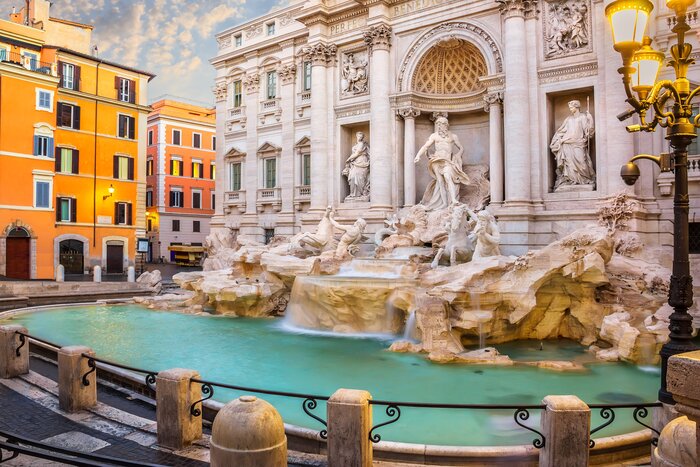Walk to the Trevi Fountain in Rome and throw a coin in for good luck