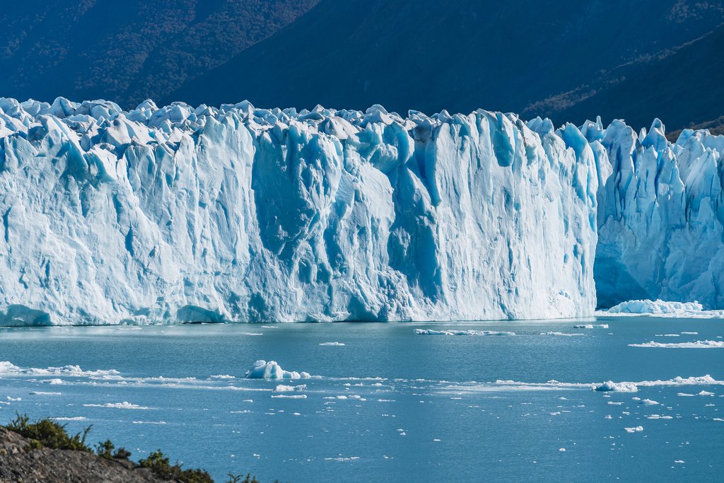 The massive ice walls of Perito Moreno