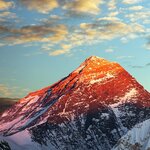 Sunset views over Mount Everest from Renjo La pass