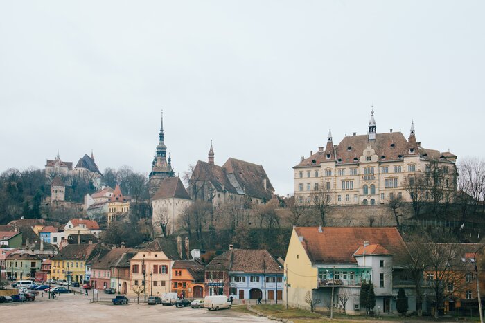 Medieval town in Romania
