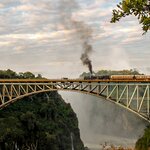Spend four days journeying on the luxurious Rovos Rail vintage train on your way to Victoria Falls