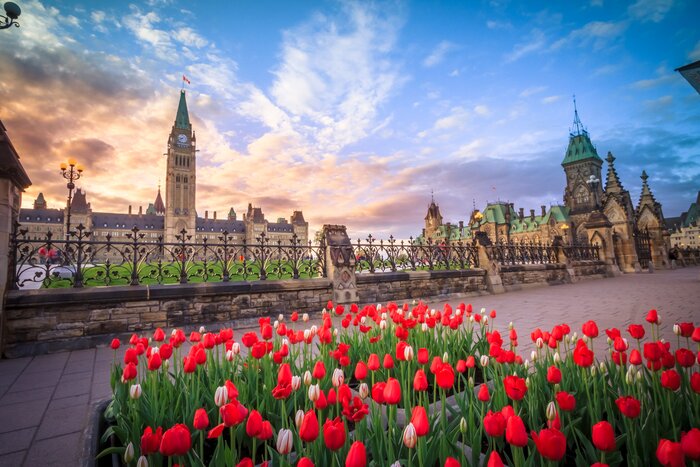 Discover Ottawa's Parliament Hill on an Eastern Canada road trip or a train journey from British Columbia to Ontario