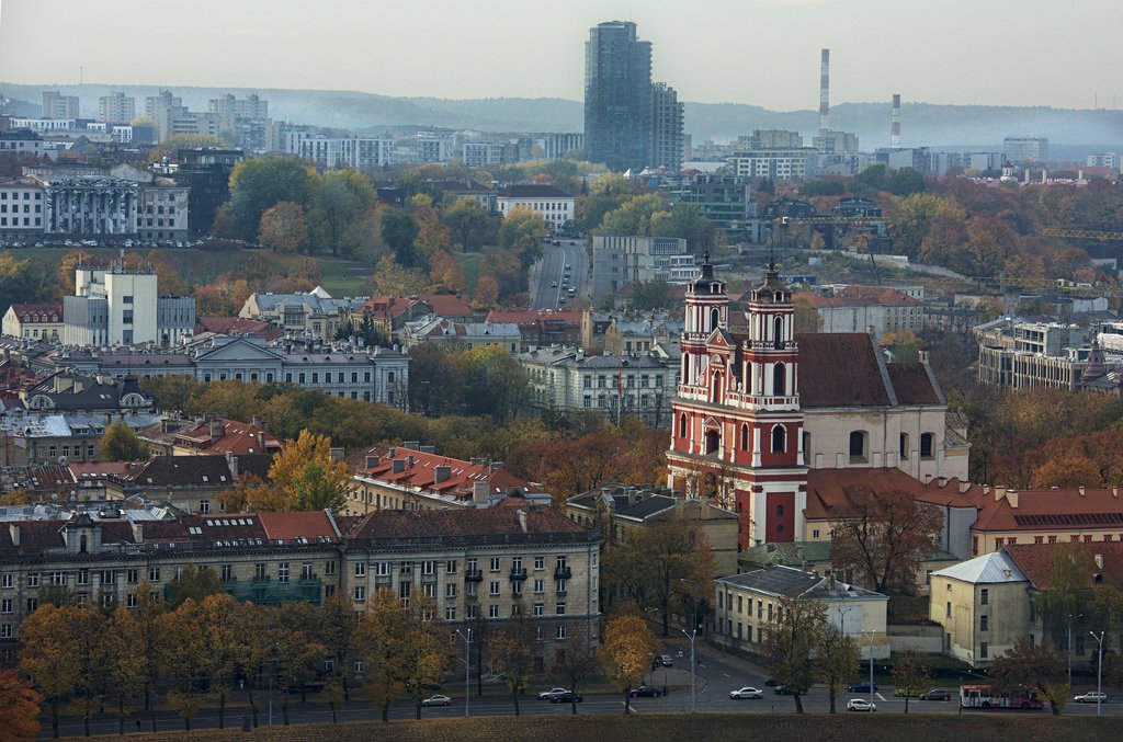 Panoramic views of Vilnius, Lithuania's capital