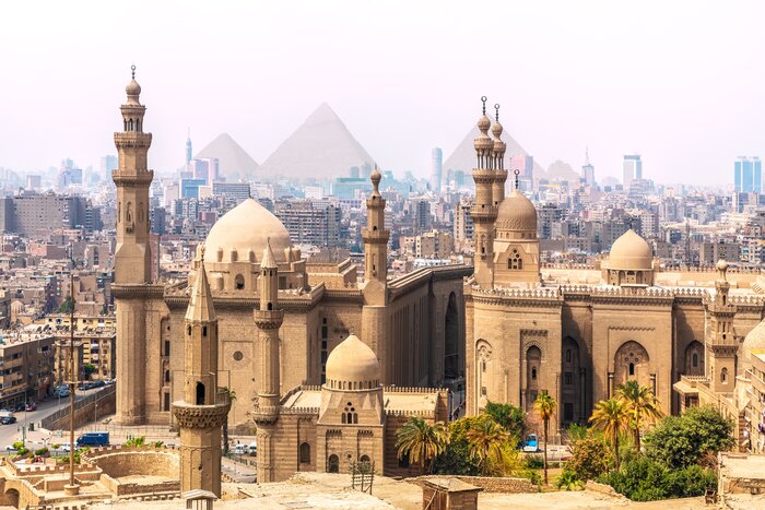 Start your trip in Cairo and take a tour of the Pyramids