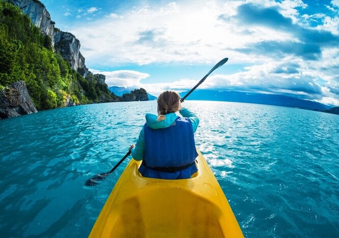 Set off on an epic kayaking-themed adventure through Chilean and Argentine Patagonia