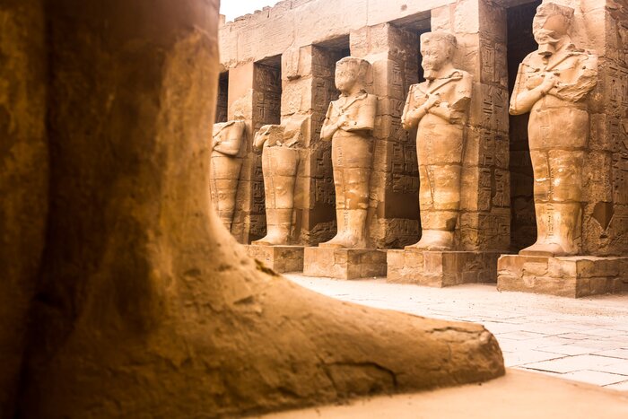 Walk around Egypt's massive Luxor Temple, located on the east bank of the Nile