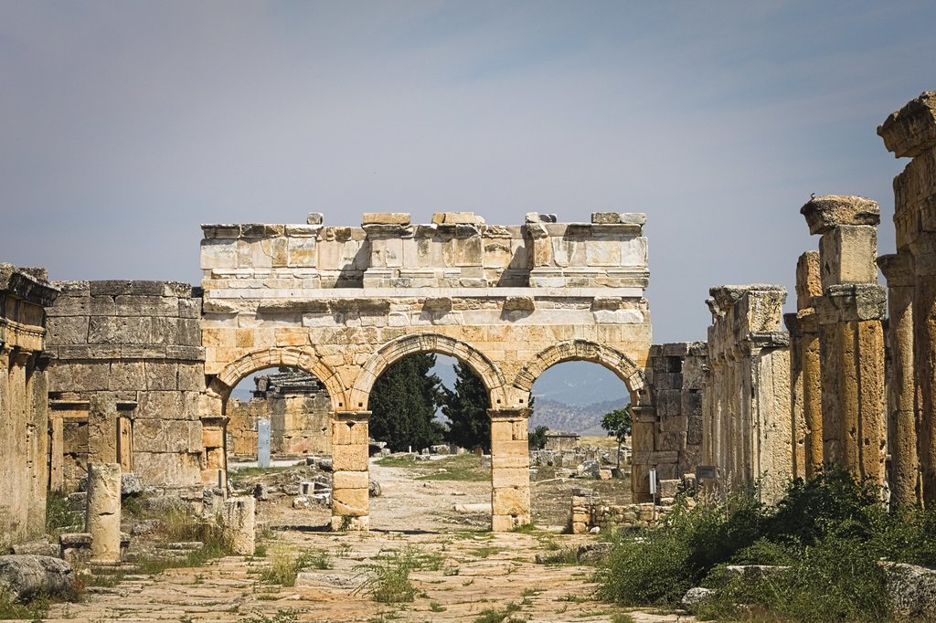 Ruins in the ancient city of Hierapolis