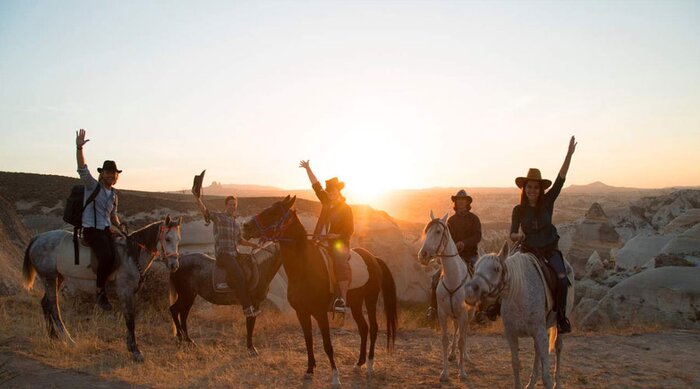 Horseback Riding at Sunset