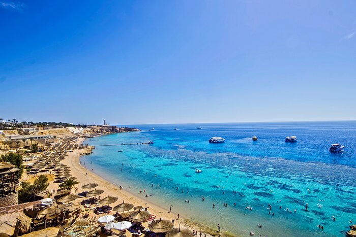 On the beach at Sharm el-Sheikh