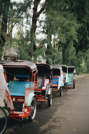 Becak tour