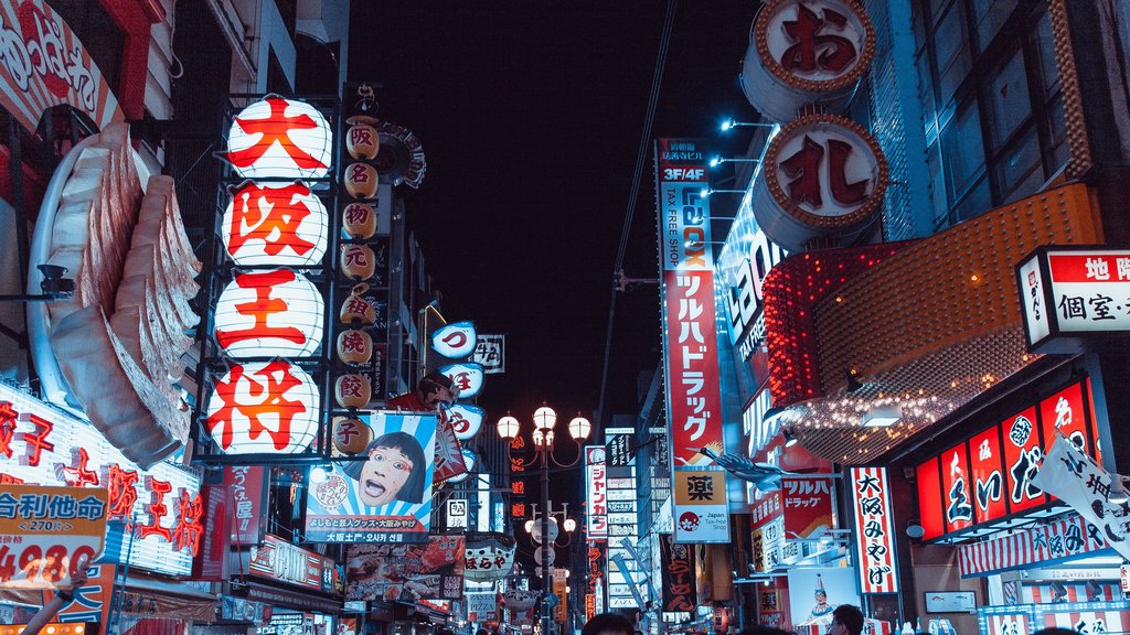 Night lights in Osaka