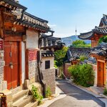 Wander through Bukchon's historic hanok houses in Seoul